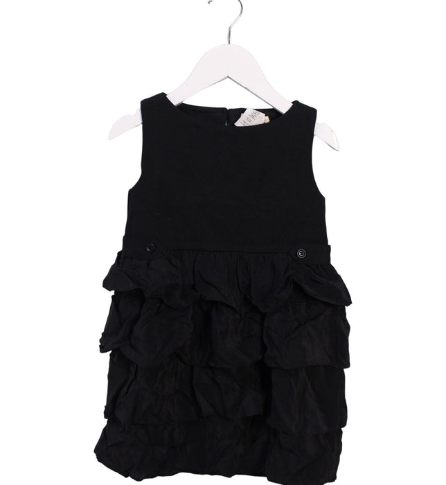 A Black Sleeveless Dresses from Crewcuts in size 3T for girl. (Front View)