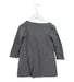 A Grey Long Sleeve Dresses from Il Gufo in size 3T for girl. (Back View)