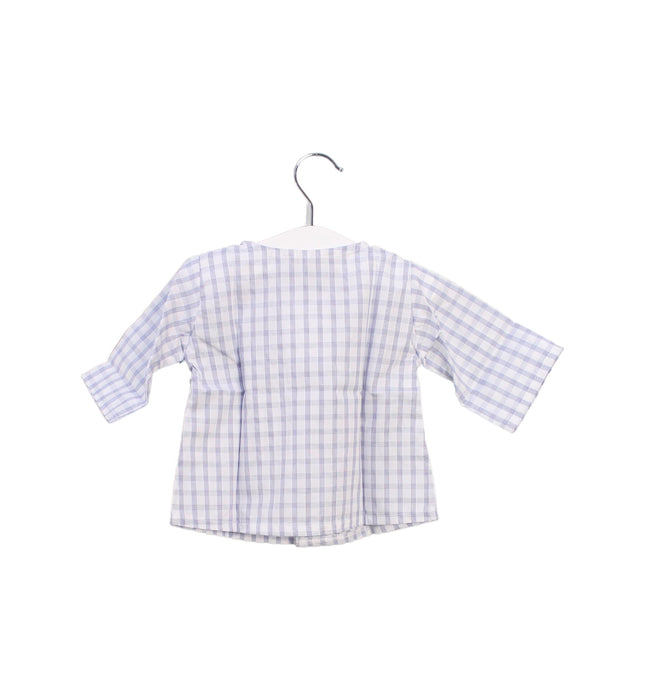 A Blue Shirts from Alice à Paris in size 0-3M for boy. (Back View)