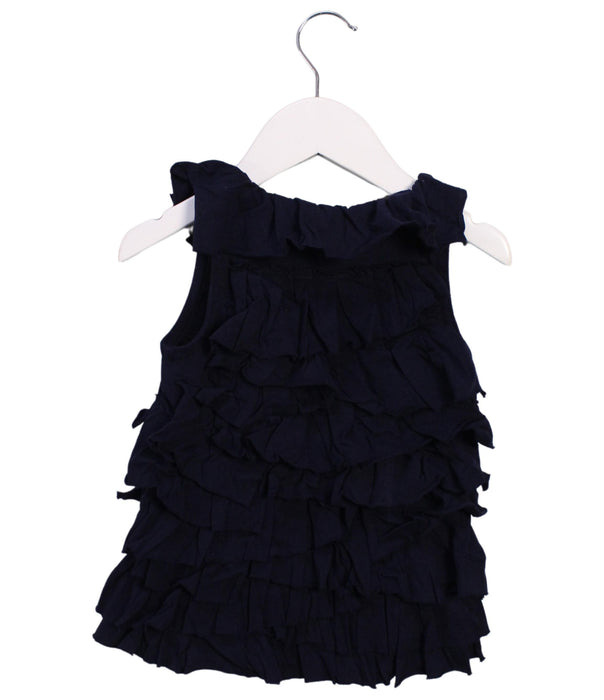 A Navy Sleeveless Tops from Crewcuts in size 3T for girl. (Back View)