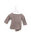 A Taupe Long Sleeve Tops from Alice à Paris in size 6-12M for girl. (Back View)