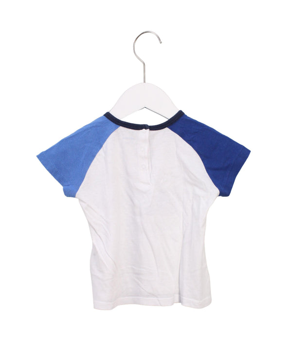 A White Short Sleeve Tops from Bout'Chou in size 18-24M for boy. (Back View)