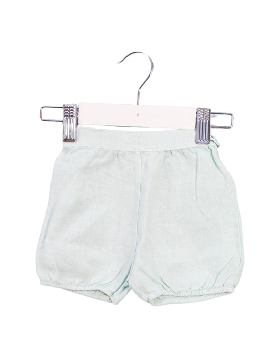 A Green Shorts from Siseo Olive in size 0-3M for girl. (Front View)