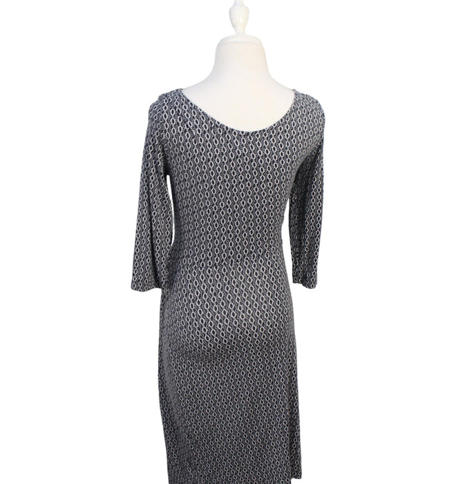 A Black Long Sleeve Dresses from Seraphine in size XS for maternity. (Back View)