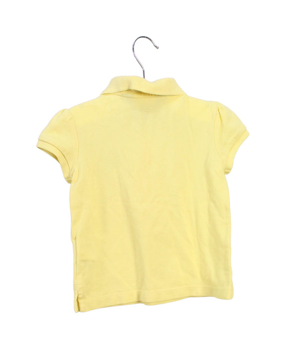 A Yellow Short Sleeve Polos from Polo Ralph Lauren in size 2T for girl. (Back View)