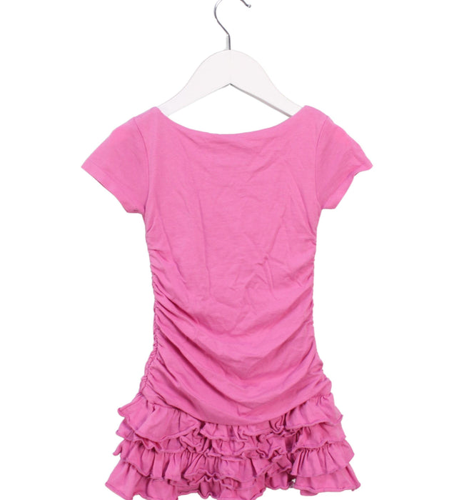 A Pink Short Sleeve Dresses from Polo Ralph Lauren in size 2T for girl. (Back View)