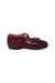 A Burgundy Flats from Jacadi in size 3T for girl. (Back View)