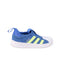 A Blue Sneakers from Adidas in size 3T for neutral. (Back View)