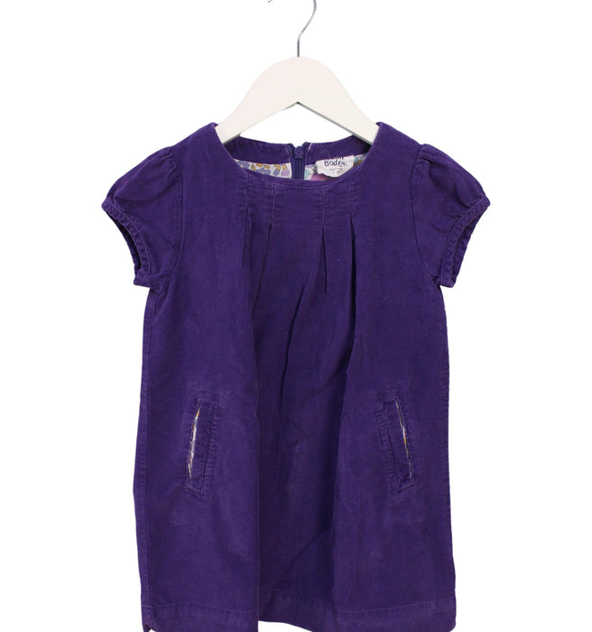 A Purple Short Sleeve Dresses from Boden in size 3T for girl. (Front View)