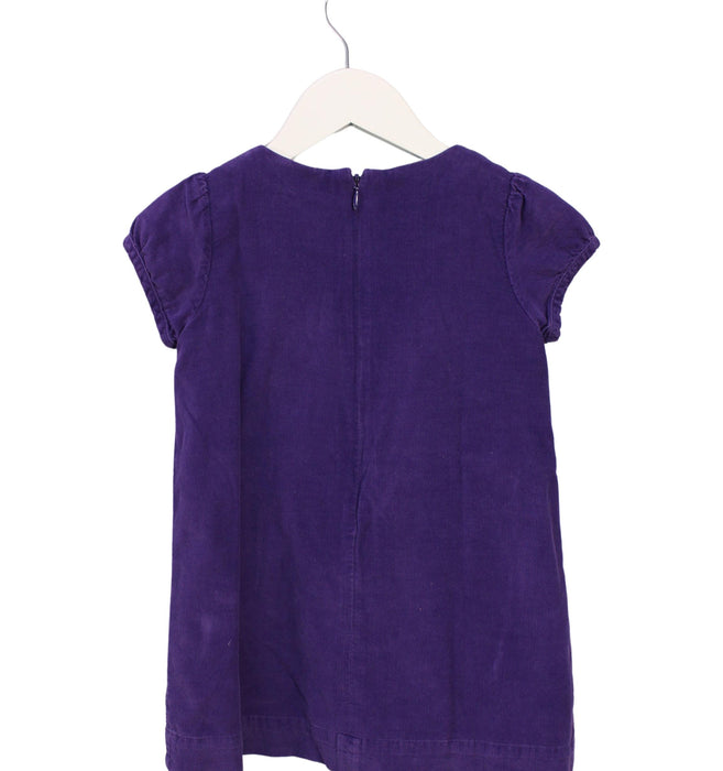 A Purple Short Sleeve Dresses from Boden in size 3T for girl. (Back View)