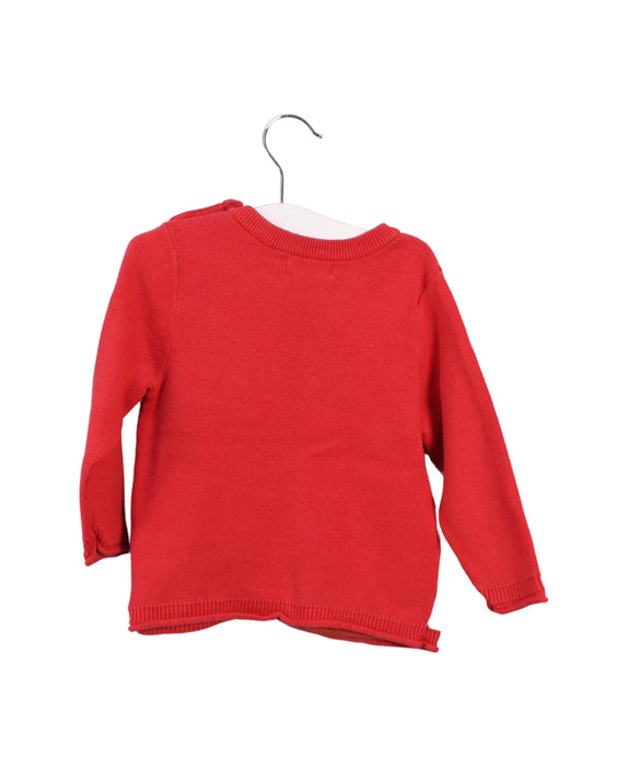 A Red Knit Sweaters from Momonittu in size 2T for girl. (Back View)