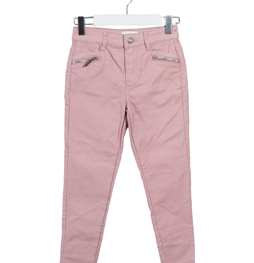 A Pink Casual Pants from Lipsy London in size 7Y for girl. (Front View)