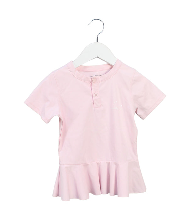 A Pink Active Tops from Moody Tiger in size 2T for girl. (Front View)