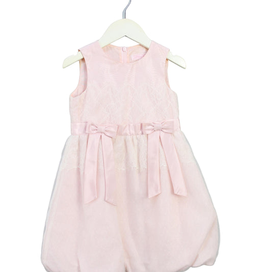 A Pink Sleeveless Dresses from Nicholas & Bears in size 3T for girl. (Front View)