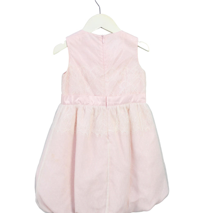 A Pink Sleeveless Dresses from Nicholas & Bears in size 3T for girl. (Back View)