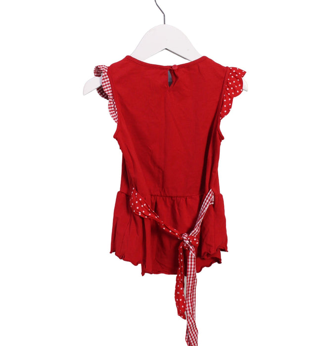 A Red Sleeveless Tops from Nicholas & Bears in size 4T for girl. (Back View)
