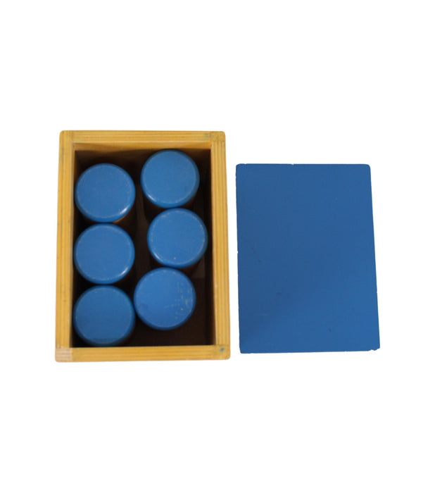 A Blue Wooden Toys from Montessori in size O/S for neutral. (Front View)