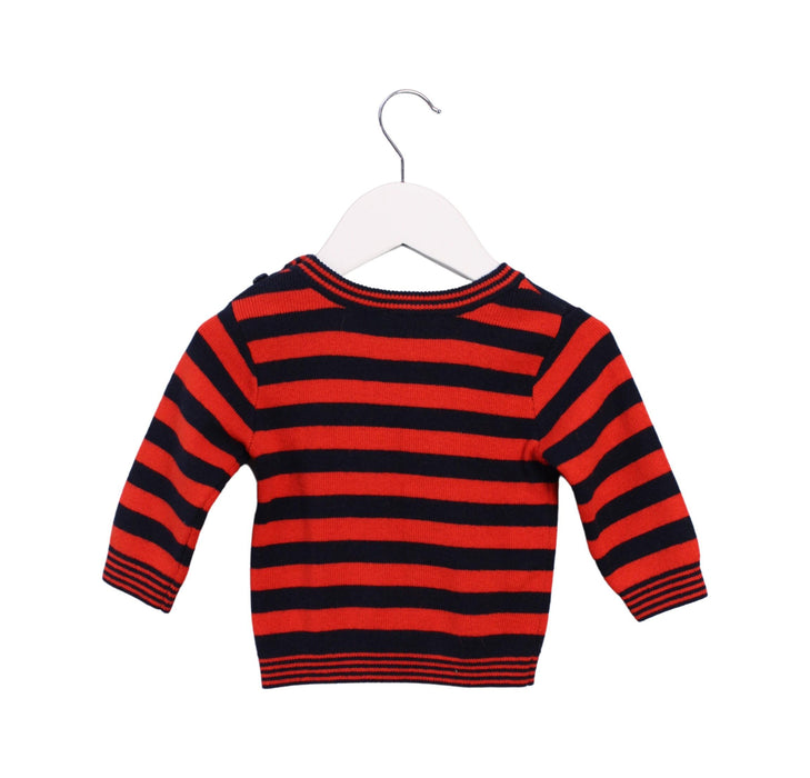 A Red Knit Sweaters from Jacadi in size 3-6M for boy. (Back View)