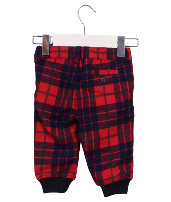 A Red Casual Pants from Il Gufo in size 3-6M for boy. (Back View)