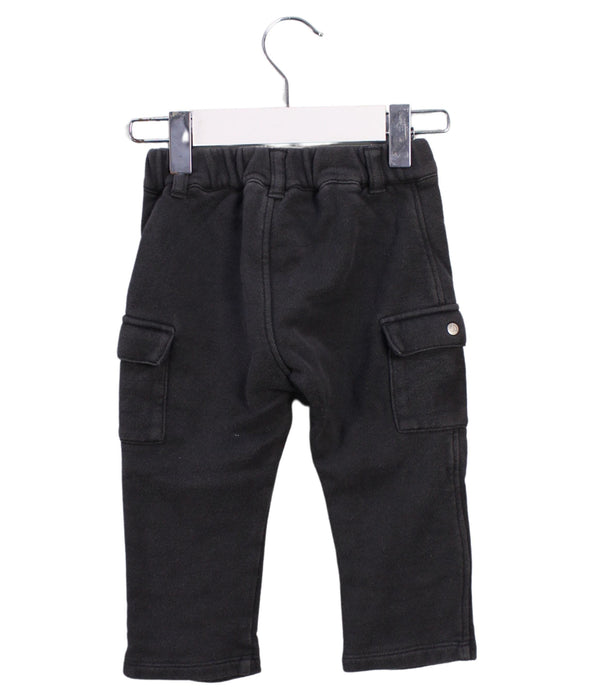 A Black Casual Pants from Petit Bateau in size 12-18M for boy. (Back View)