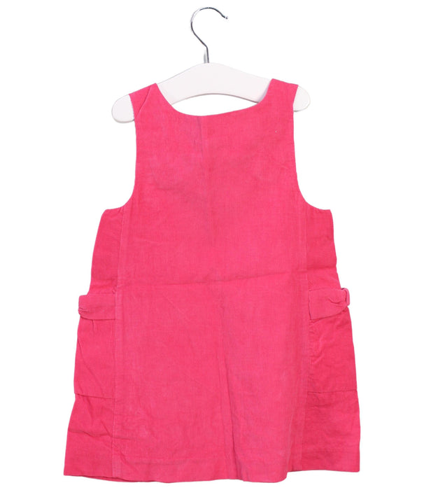 A Pink Overall Dresses from Jacadi in size 2T for girl. (Back View)