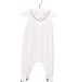 A White Onesies from Petit Bateau in size 0-3M for girl. (Front View)