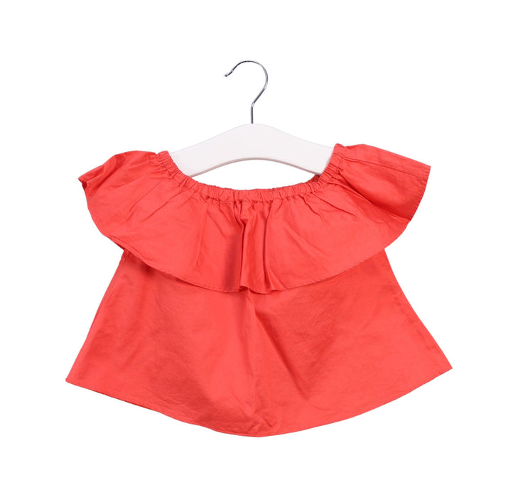 A Orange Skirt Sets from Seed in size 3T for girl. (Front View)