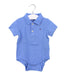 A Blue Short Sleeve Bodysuits from Tommy Hilfiger in size 6-12M for boy. (Front View)