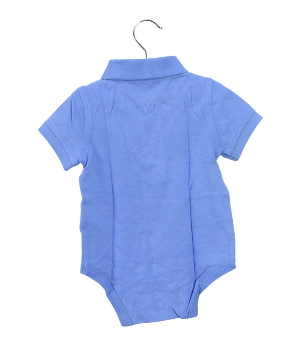 A Blue Short Sleeve Bodysuits from Tommy Hilfiger in size 6-12M for boy. (Back View)