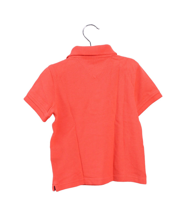 A Orange Short Sleeve Polos from Tommy Hilfiger in size 2T for boy. (Back View)