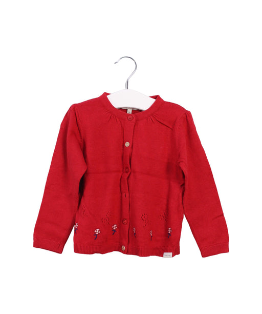 A Red Cardigans from Paul Smith in size 2T for girl. (Front View)