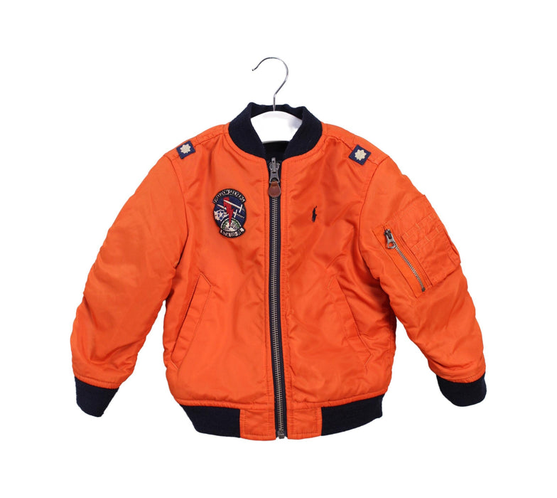 A Blue Lightweight Jackets from Polo Ralph Lauren in size 3T for boy. (Back View)