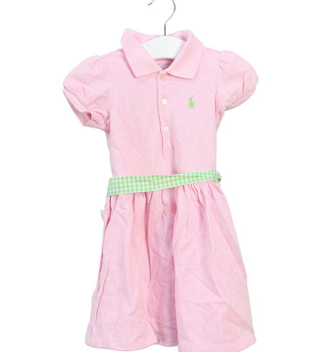 A Pink Dress Sets from Ralph Lauren in size 2T for girl. (Front View)