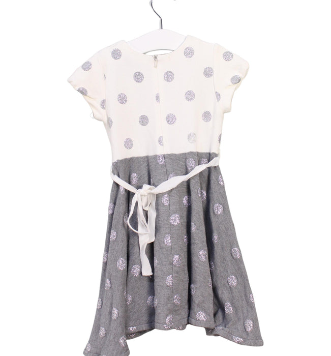 A White Short Sleeve Dresses from Monnalisa in size 3T for girl. (Back View)