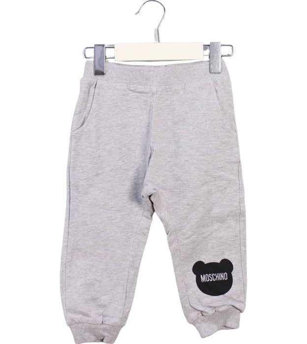 A Grey Pants Sets from Moschino in size 12-18M for boy. (Back View)