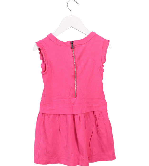 A Pink Sleeveless Dresses from Karl Lagerfeld in size 4T for girl. (Back View)