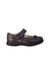 A Black Flats from pediped in size 3T for girl. (Back View)