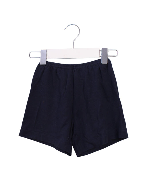 A Navy Shorts from Petit Bateau in size 5T for boy. (Front View)