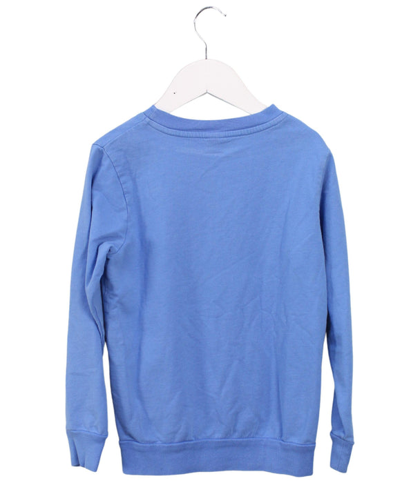 A Blue Crewneck Sweatshirts from Petit Bateau in size 8Y for boy. (Back View)