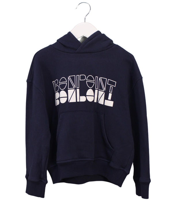 A Navy Sweatshirts from Bonpoint in size 6T for boy. (Front View)