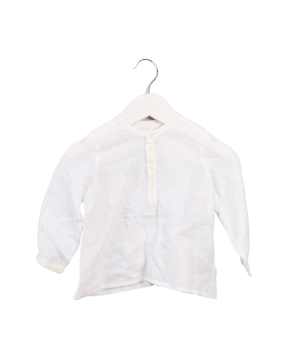 A White Long Sleeve Tops from Bonpoint in size 6-12M for boy. (Front View)