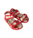 A Red Sandals from Dolce & Gabbana in size 4T for girl. (Front View)