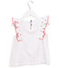 A White Short Sleeve Tops from Jacadi in size 4T for girl. (Back View)