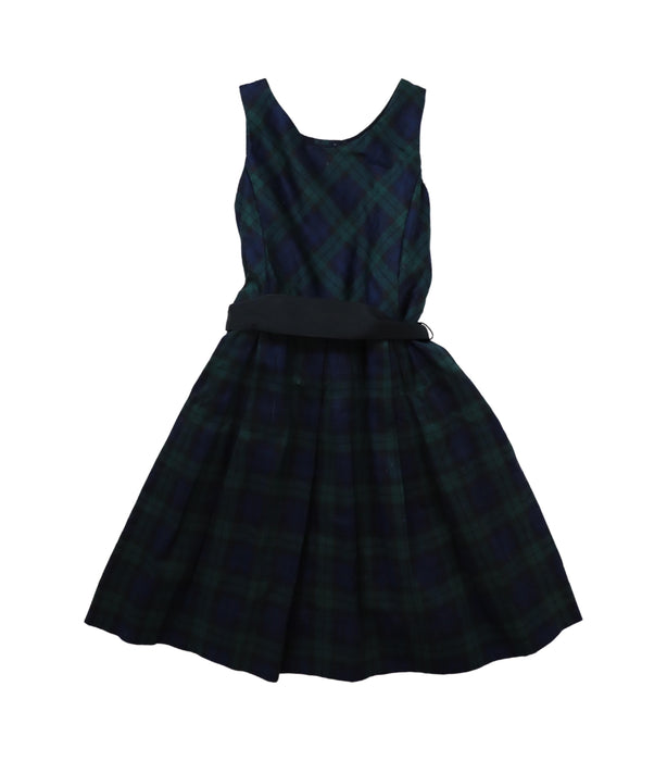 A Green Sleeveless Dresses from Polo Ralph Lauren in size 4T for girl. (Front View)