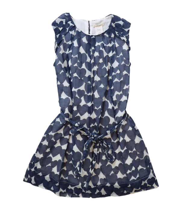 A Navy Sleeveless Dresses from Crewcuts in size 5T for girl. (Front View)