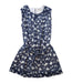 A Navy Sleeveless Dresses from Crewcuts in size 5T for girl. (Front View)