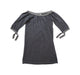 A Grey Long Sleeve Dresses from Excuse My French in size 4T for girl. (Front View)