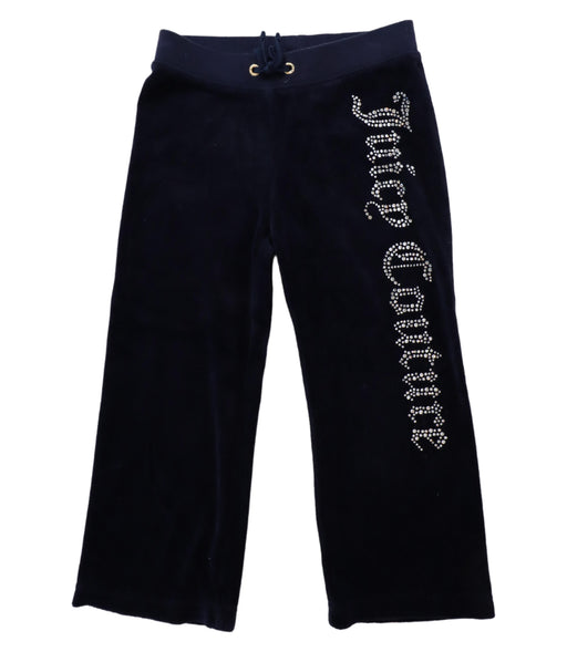 A Navy Sweatpants from Juicy Couture in size 4T for girl. (Front View)