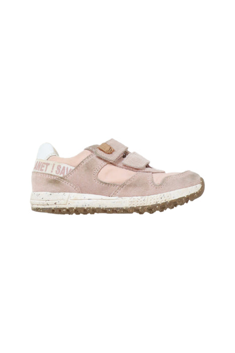 A Pink Sneakers from Geox in size 4T for girl. (Front View)