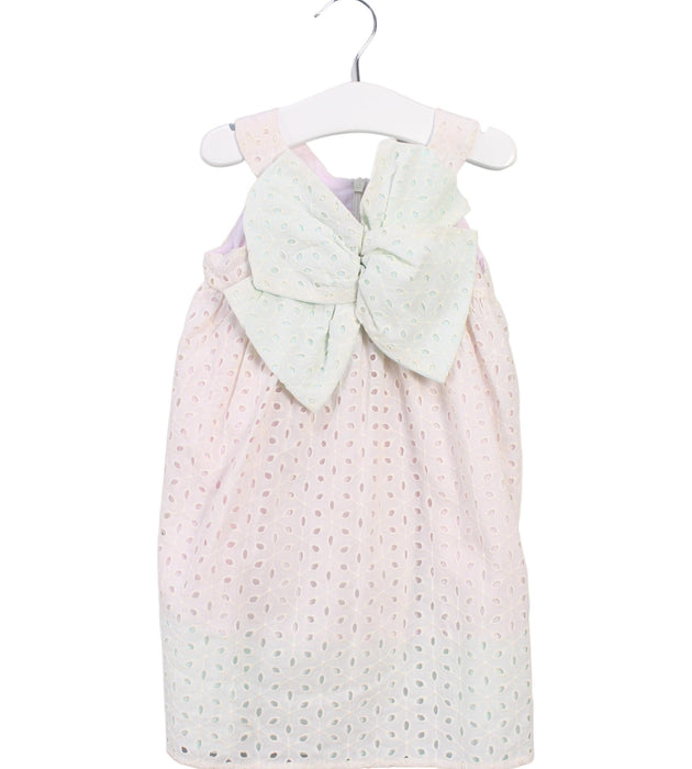 A Pink Sleeveless Dresses from I Pinco Pallino in size 2T for girl. (Front View)